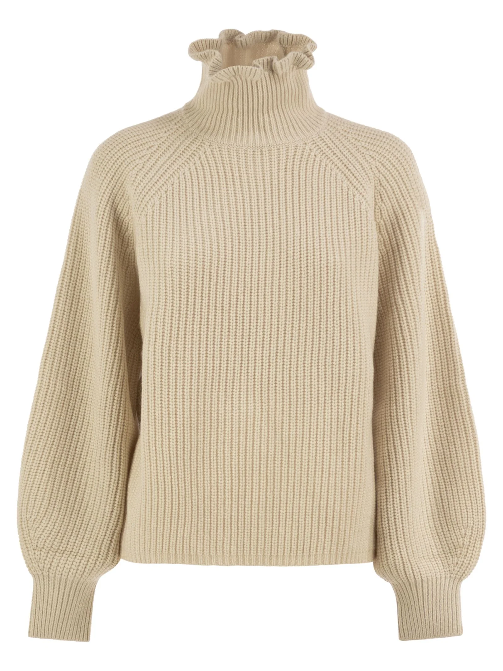 Max Mara Women Mxmpontile - Wool And Cashmere Rib-Knit Roll-Neck Jumper - 1