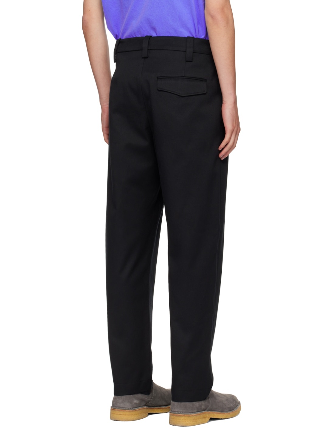 Black Renato Trousers - 3