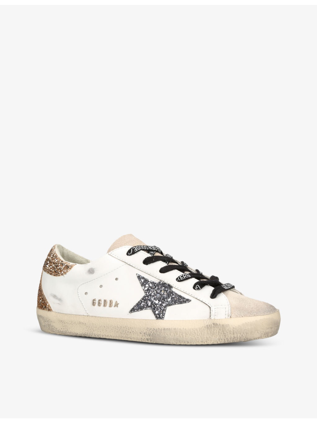 Women's Super-Star 82532 leather low-top trainers - 3