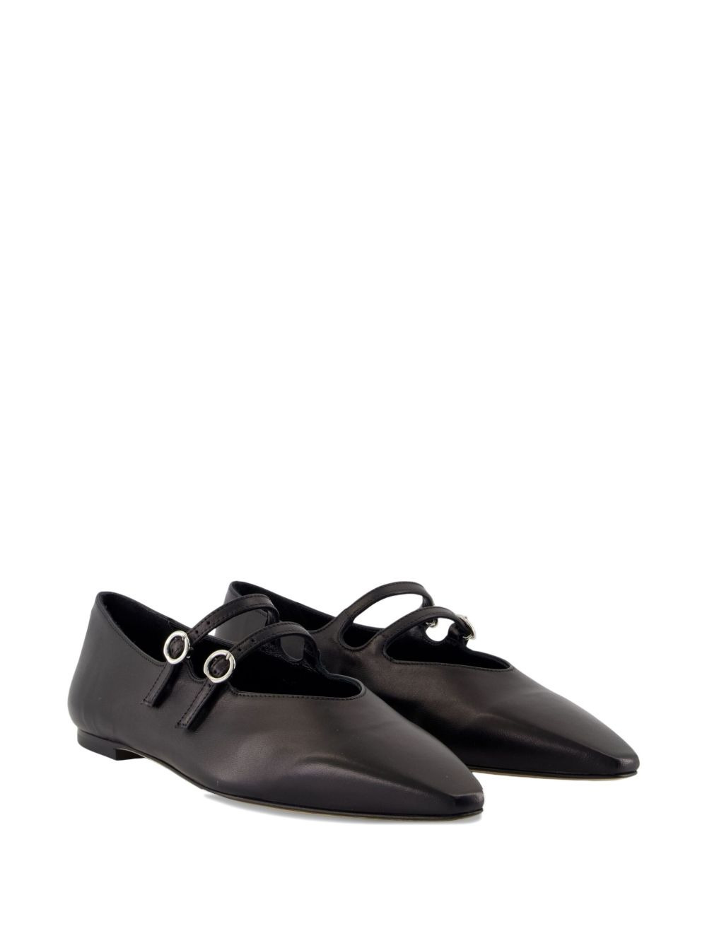 double-strap pointed-toe flats - 2