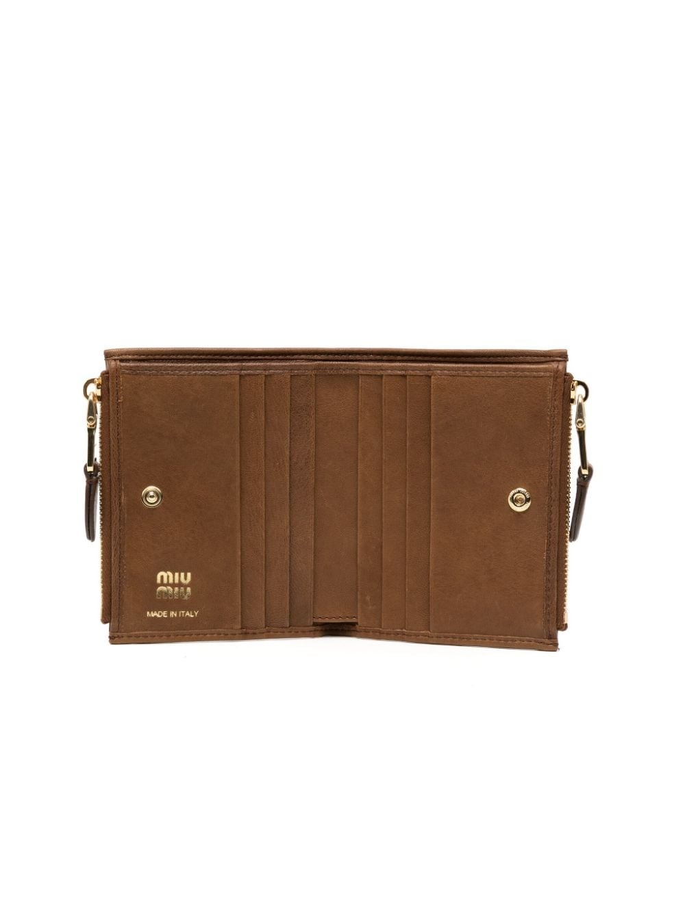 logo-embossed leather wallet - 3