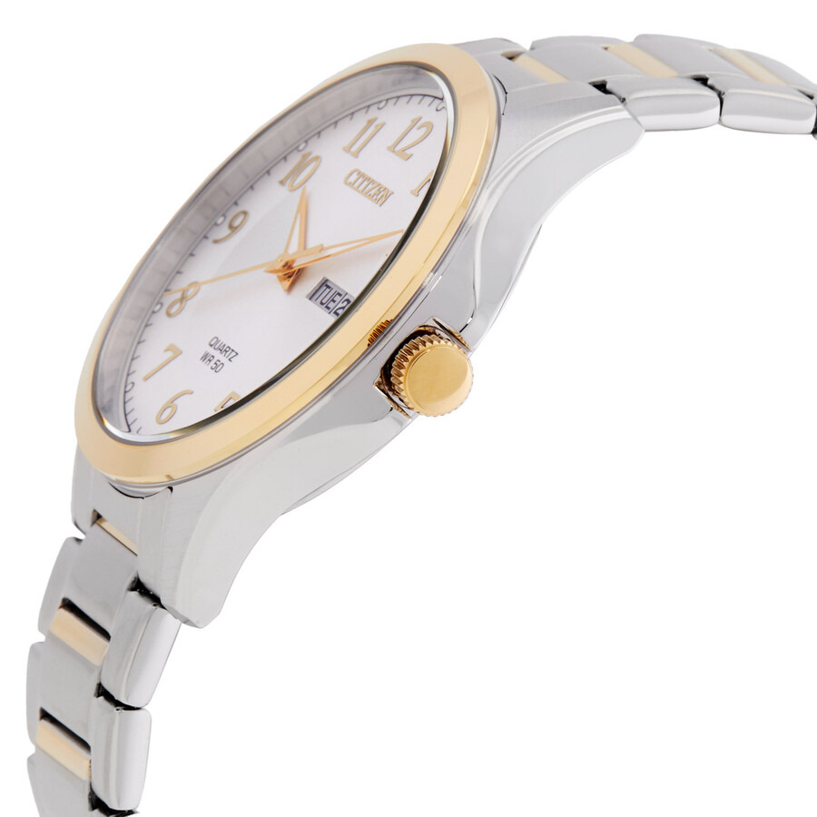 Citizen - Citizen Quartz Silver Dial Two-Tone Men's Watch BF2026-89A - 2