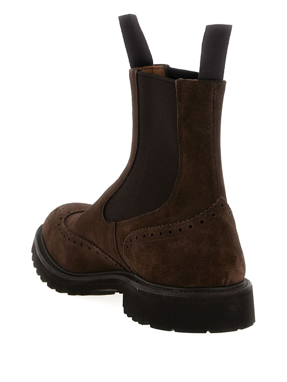 Henry elastic-strap brogue boots - 4