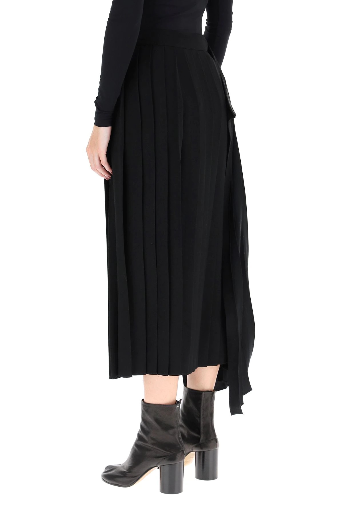 ASYMMETRIC PLEATED SKIRT - 4