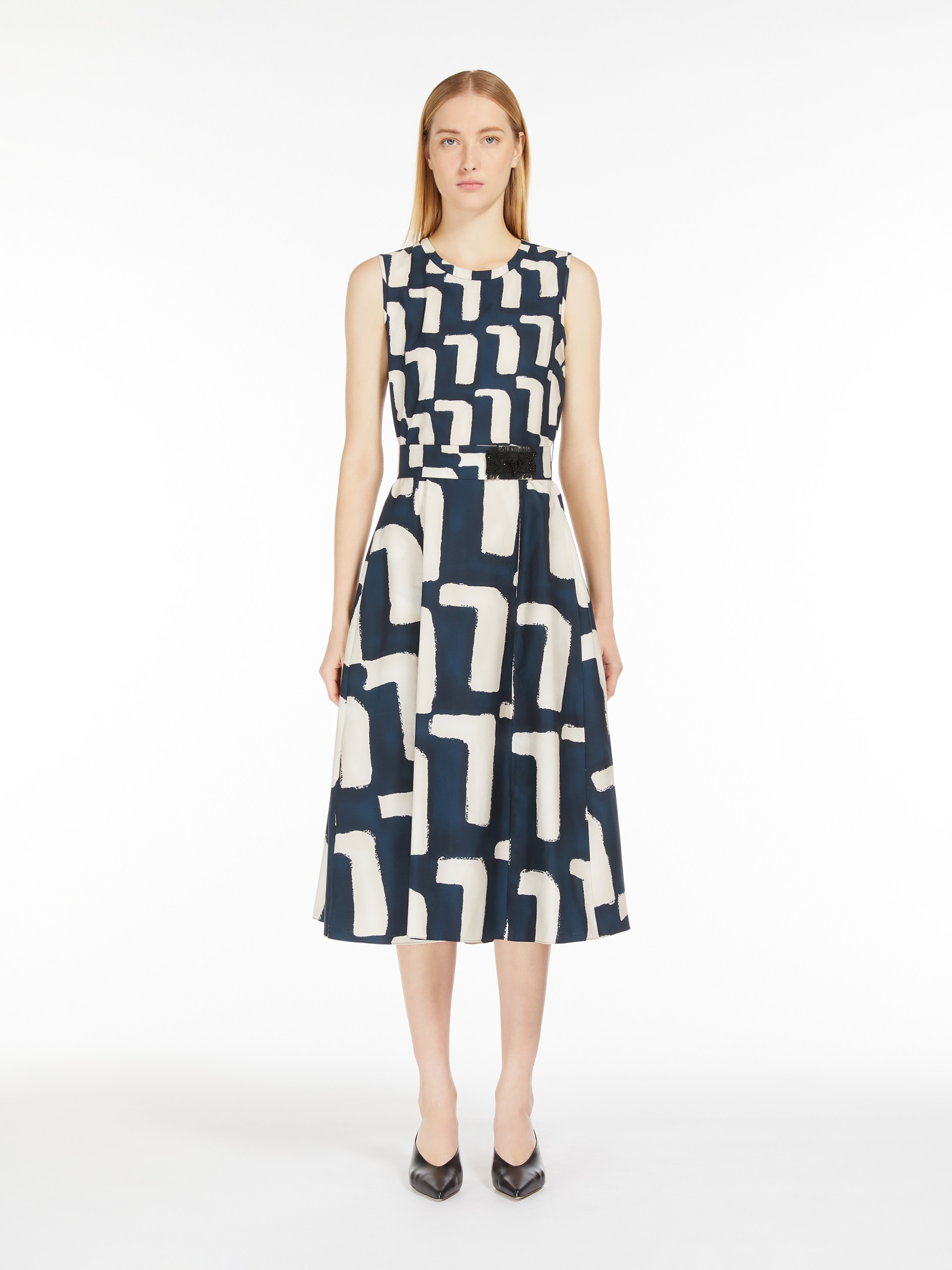 DIORAMA Dress in printed poplin - 3