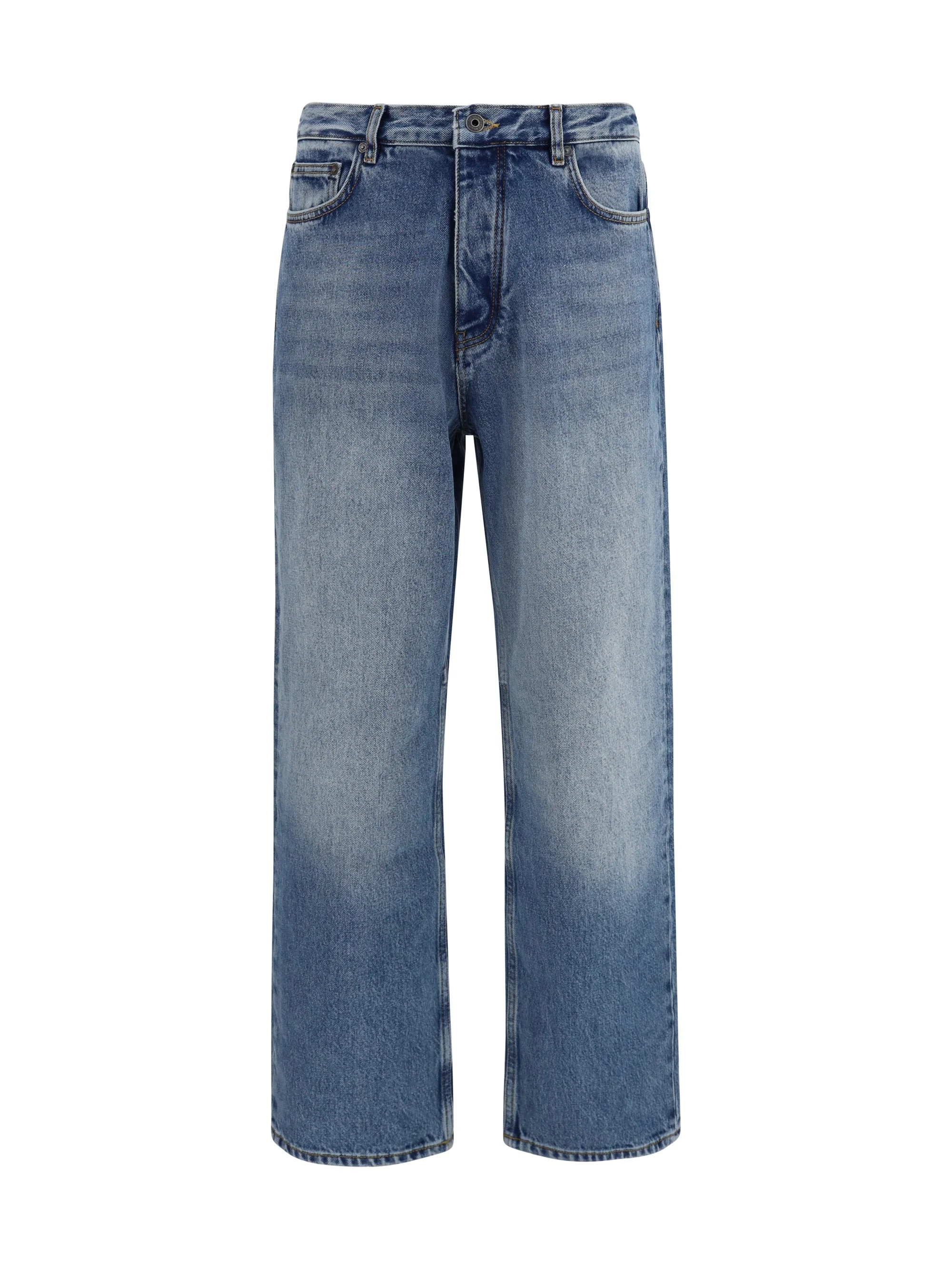 Off-white Half Arrow Jeans Light Medium Blue - 1