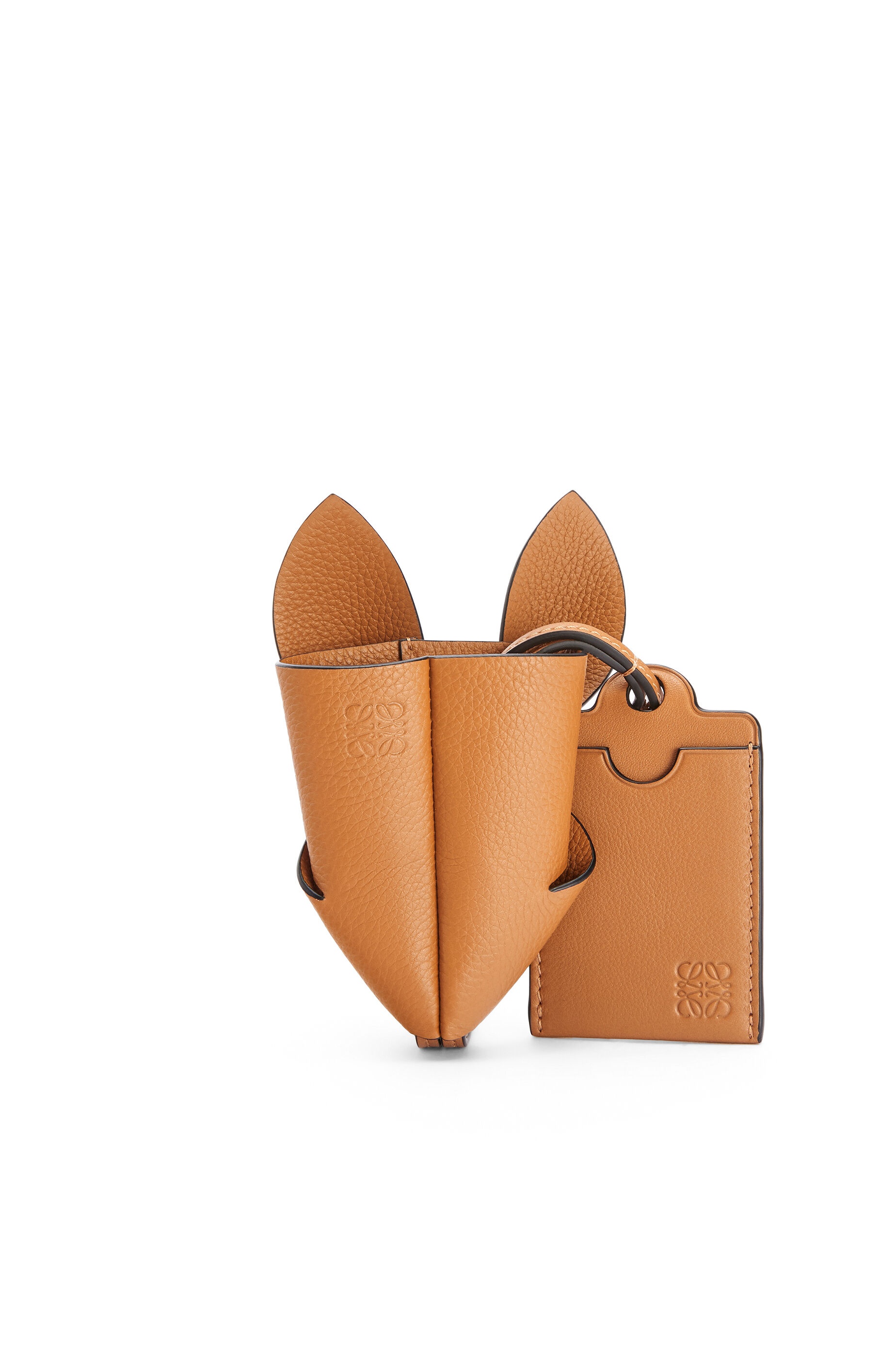 Bunny key cardholder in grained calfskin - 3