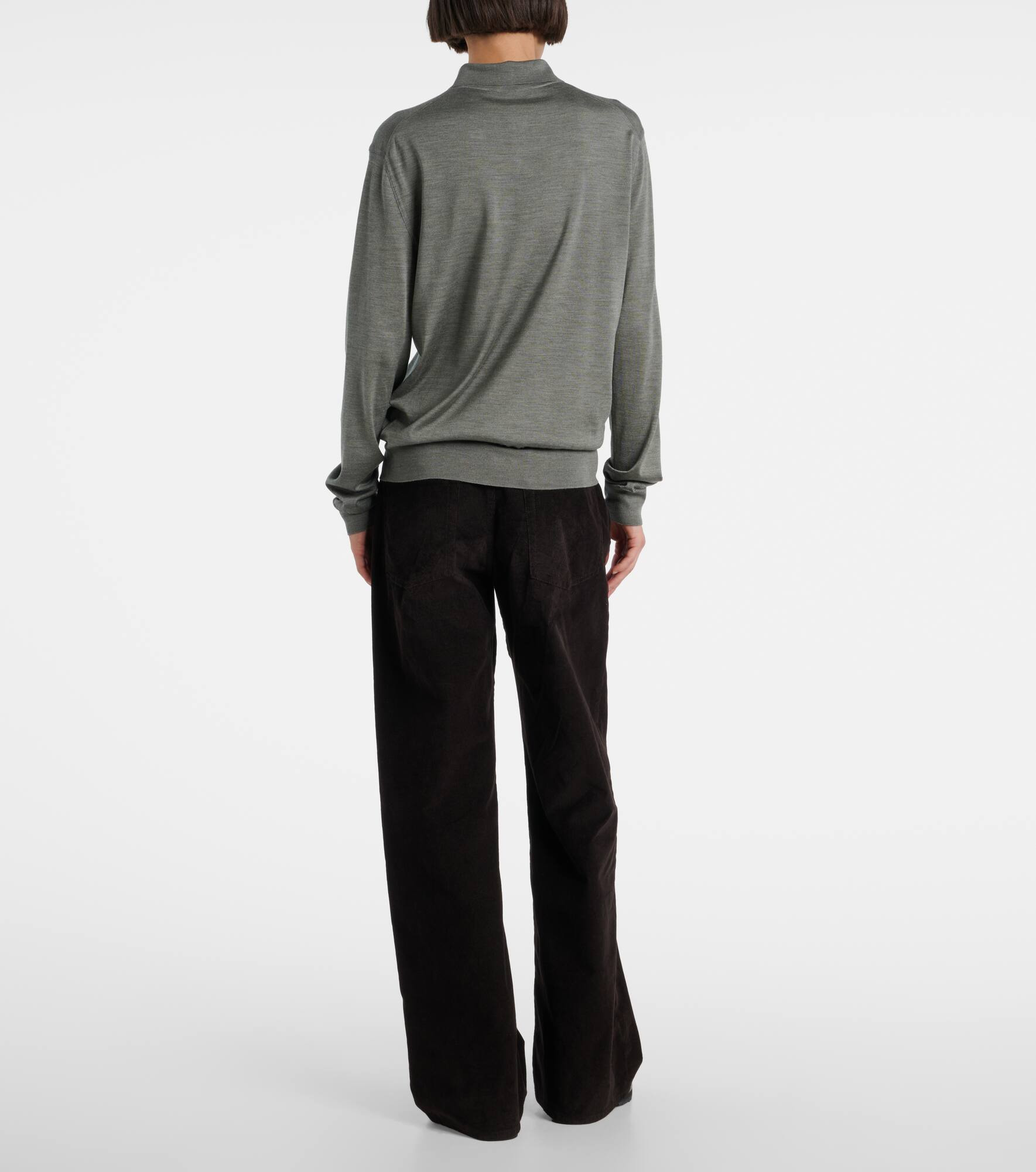 Lilienne silk polo sweater - 3
