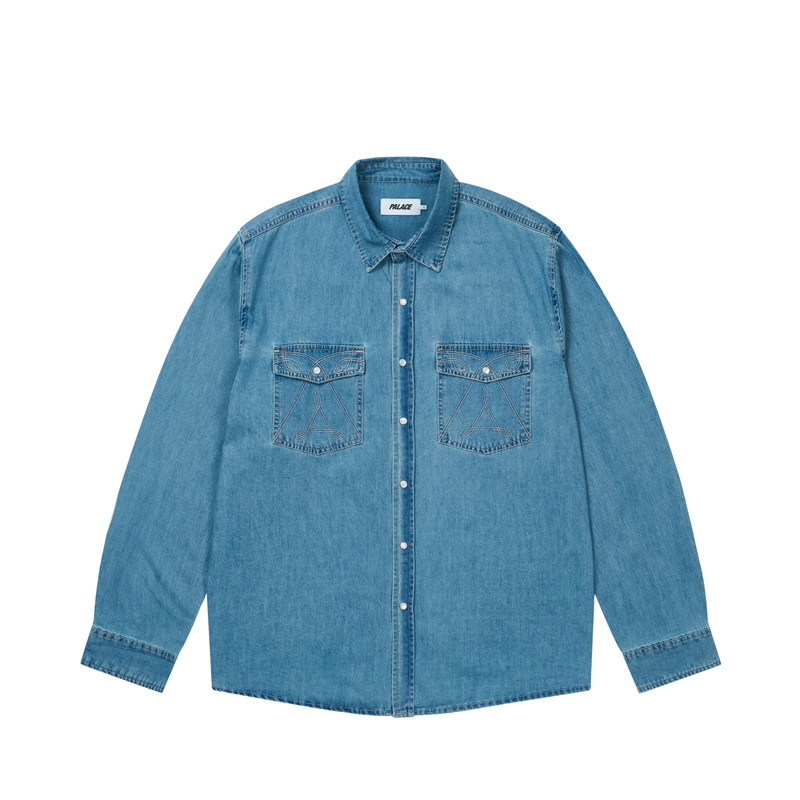 DENIM WESTERN OVER SHIRT STONE WASH 1