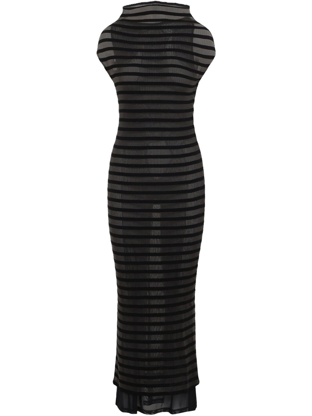 striped maxi dress - 1