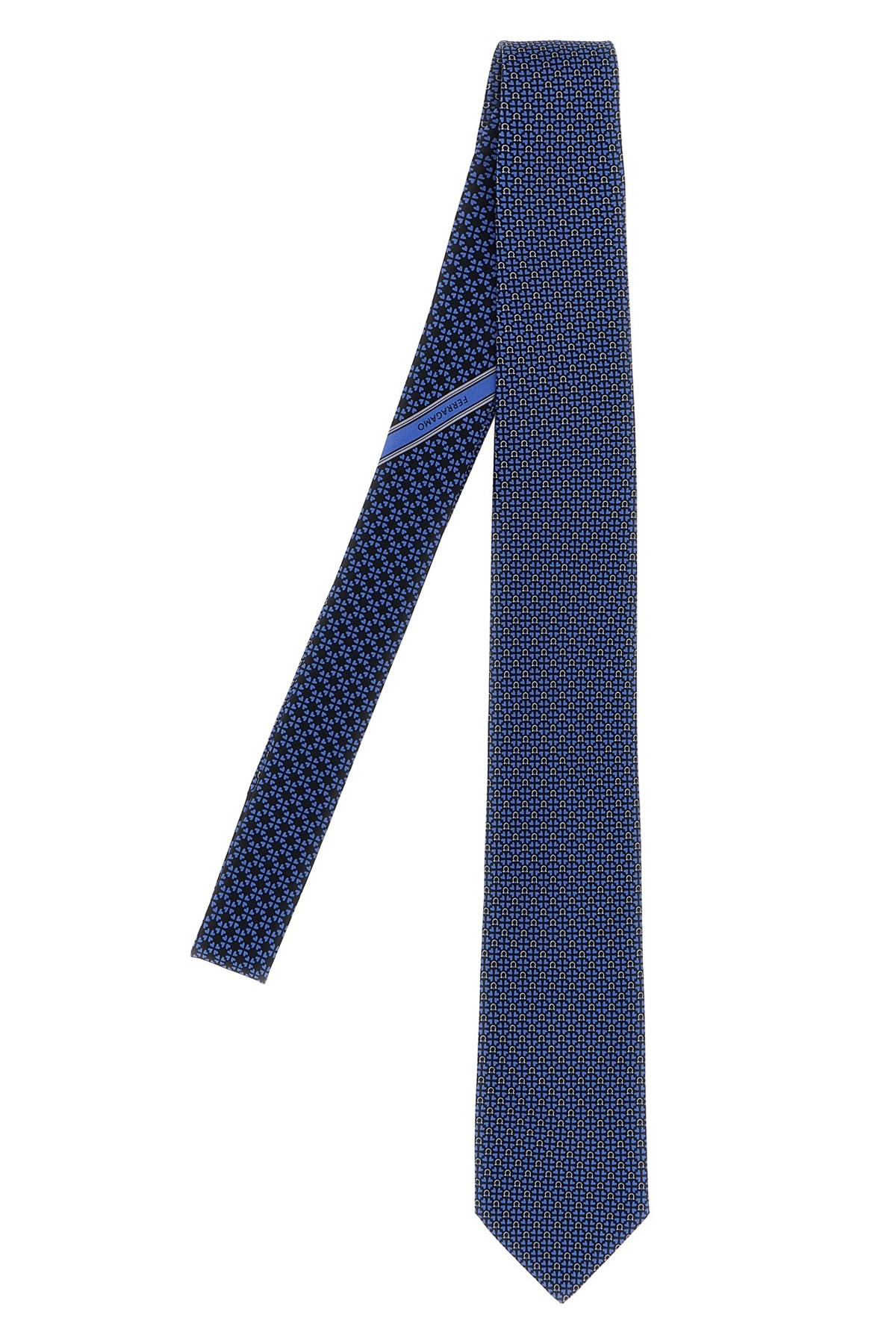 'Gancini + Cuori' print tie - 1