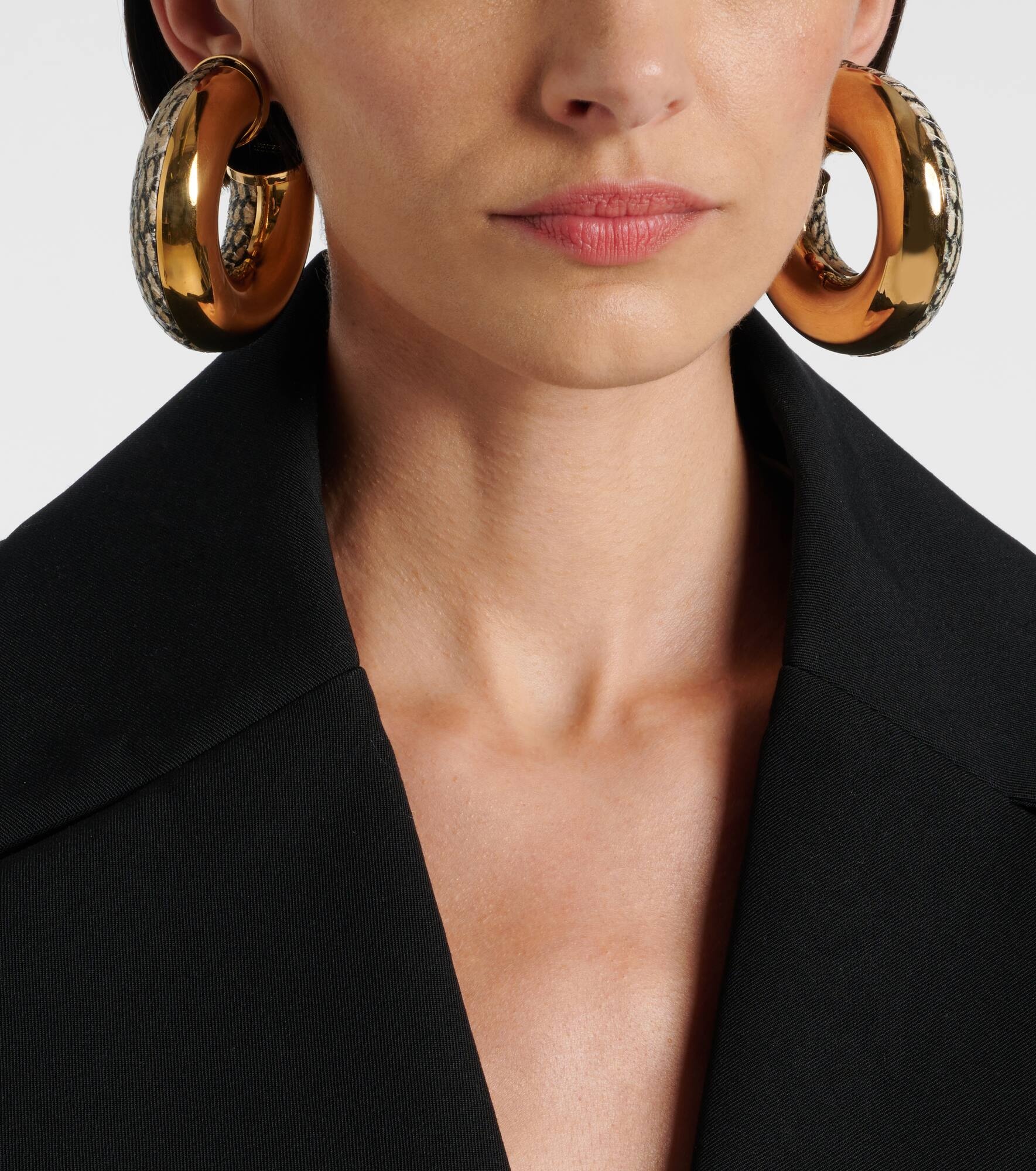 The Mojave snake-effect hoop earrings - 6
