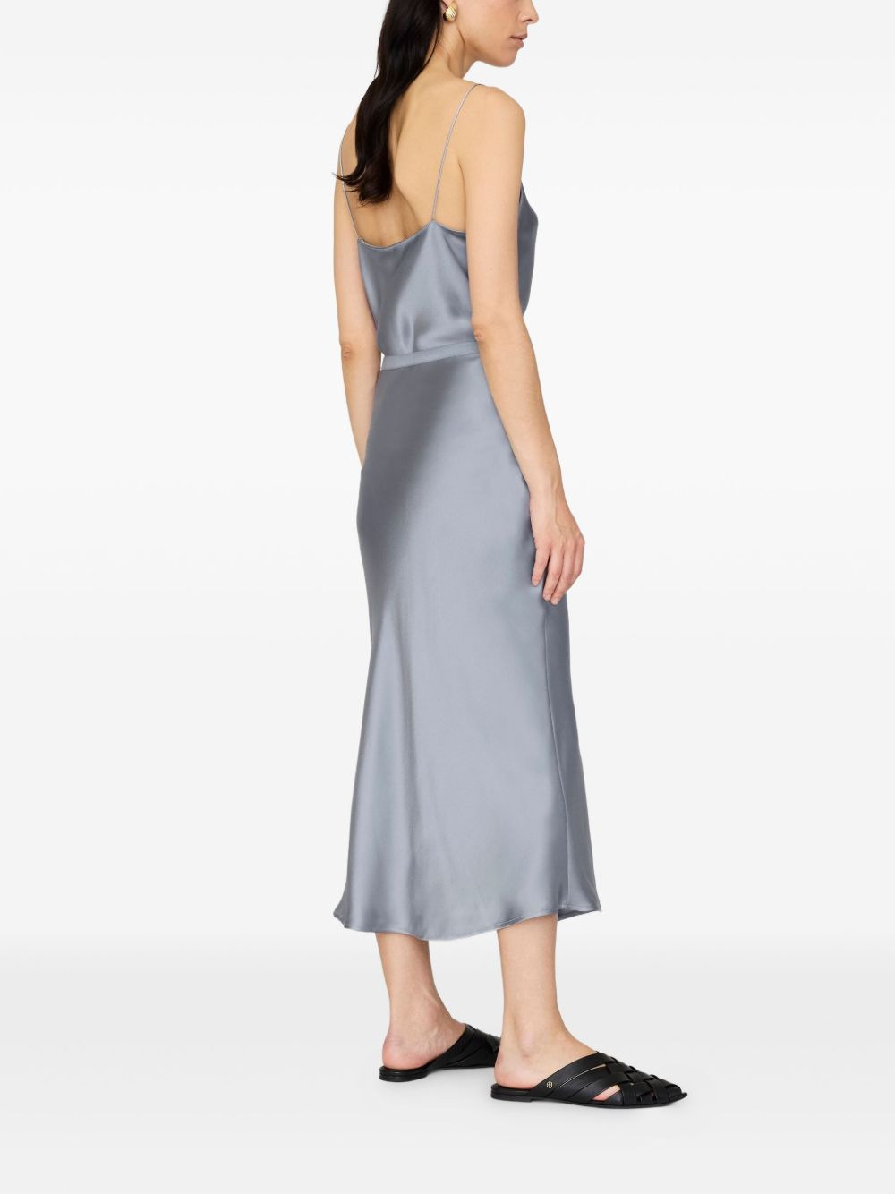 Bar bias-cut silk skirt - 3