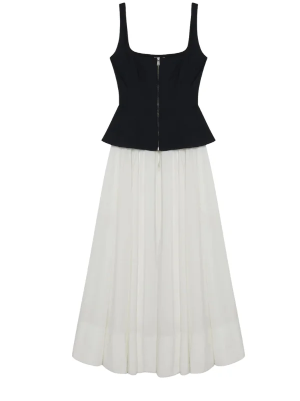 Jolynn Combo Midi Dress in Black Multi - 1