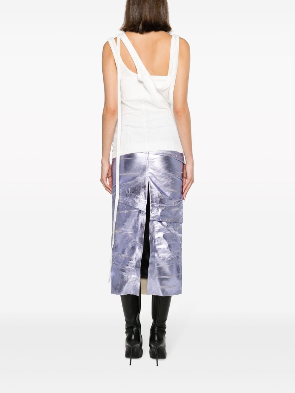 asymmetric ribbed top - 4