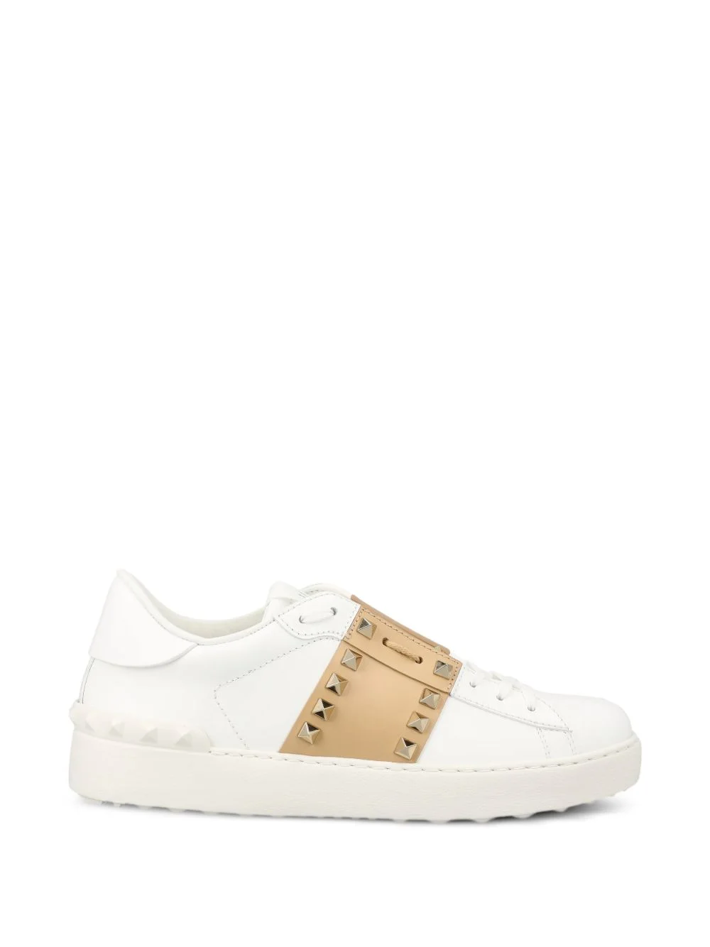 Rockstud embellished low-top sneakers - 1