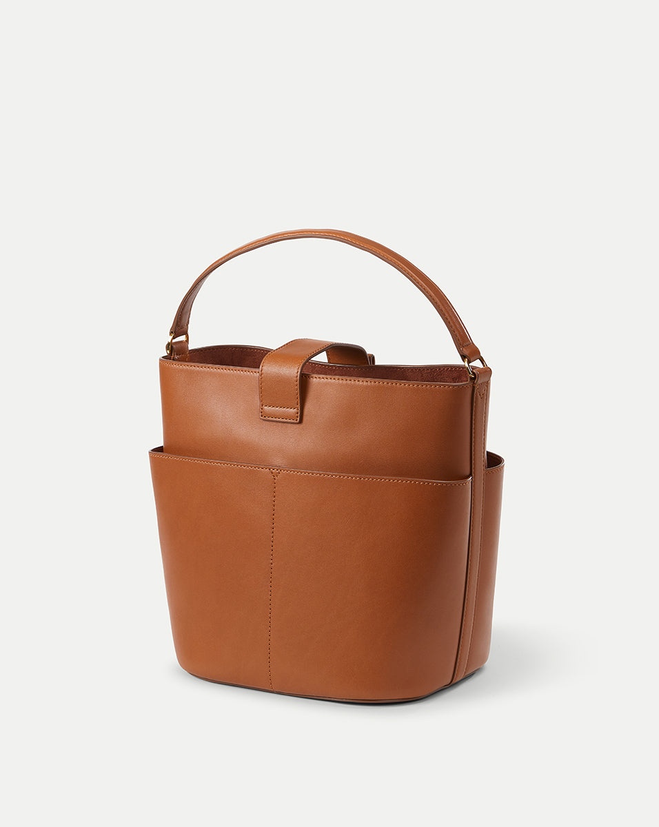 LARGE CREST LOCK BUCKET BAG - 5