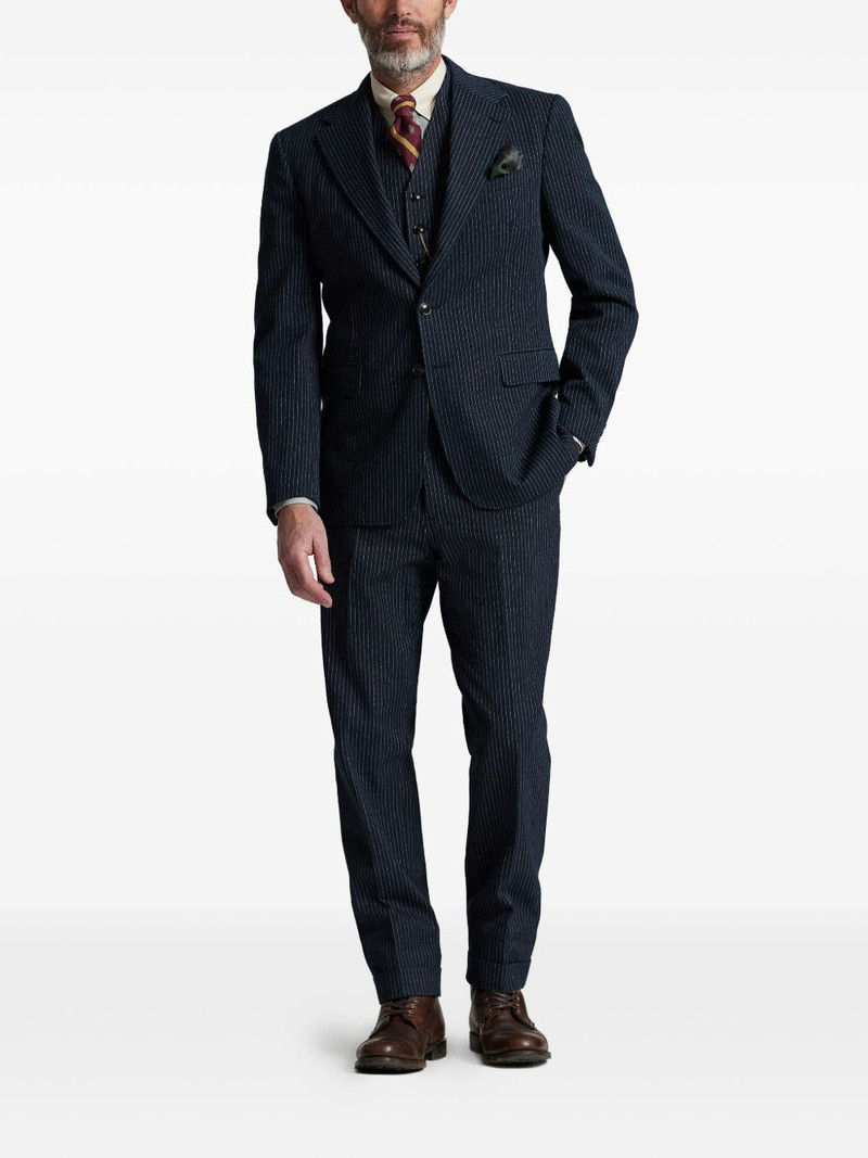 RRL by Ralph Lauren pinstripe-pattern single-breasted blazer outlook