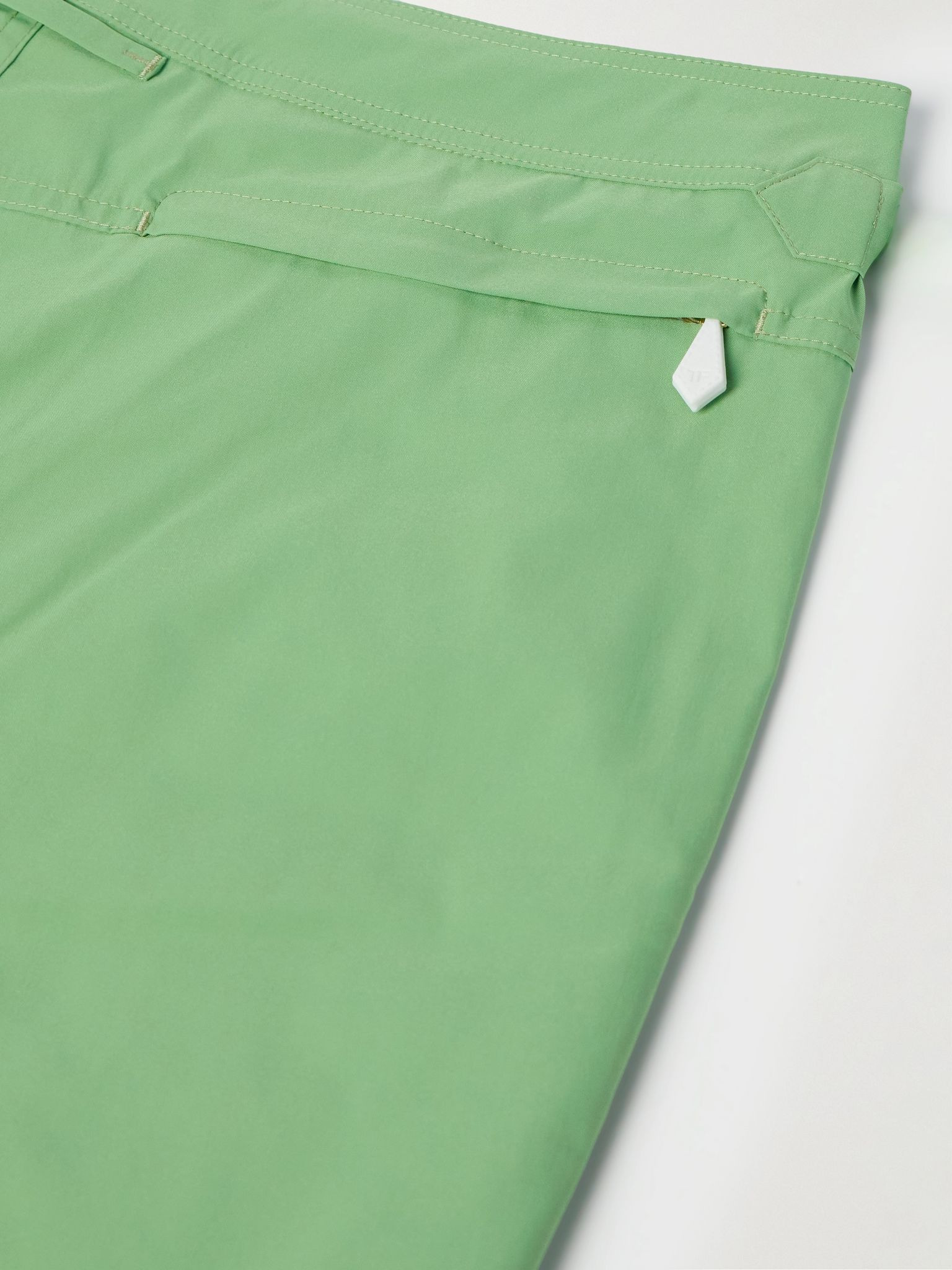 Slim-Fit Short-Length Swim Shorts Green - 4