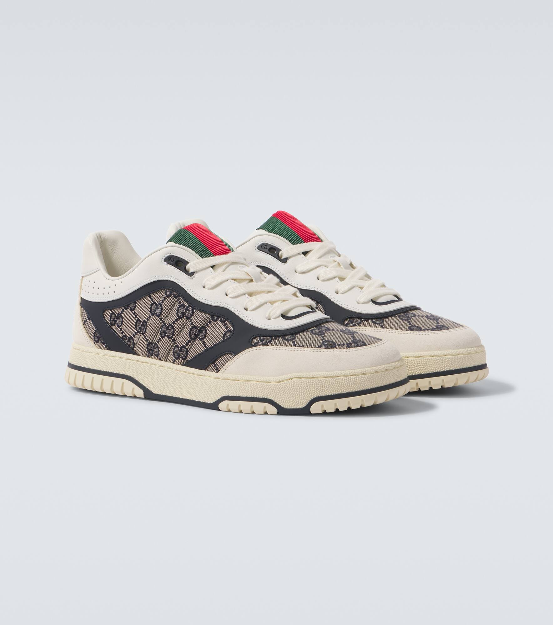 Gucci Re-Web leather sneakers - 5