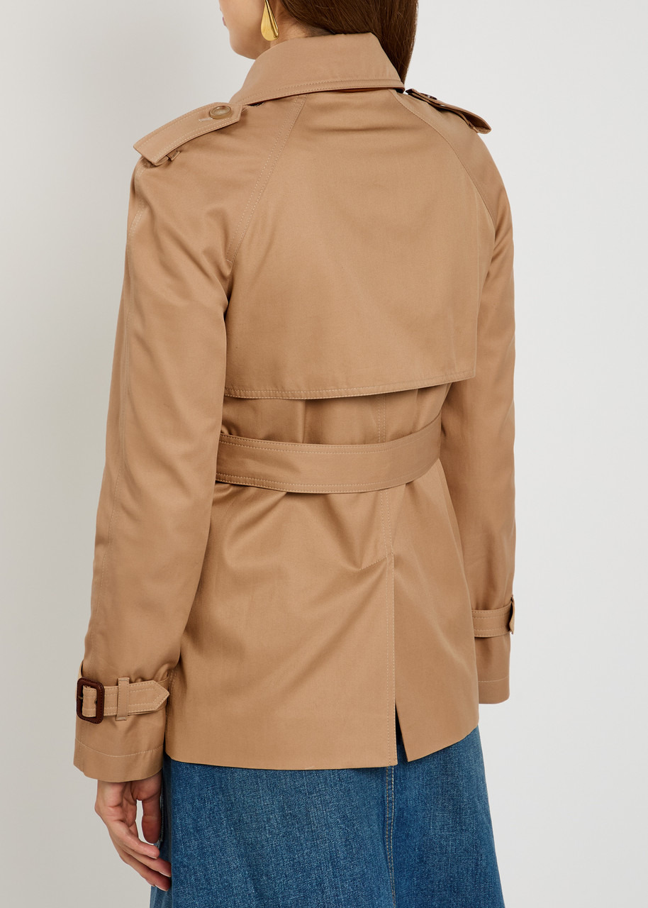 Chloe Double-breasted Cotton-twill Trench Jacket - 3