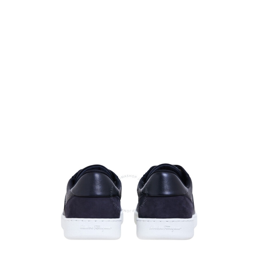Ferragamo Logo-Print Almond-Toe Sneaker - 4