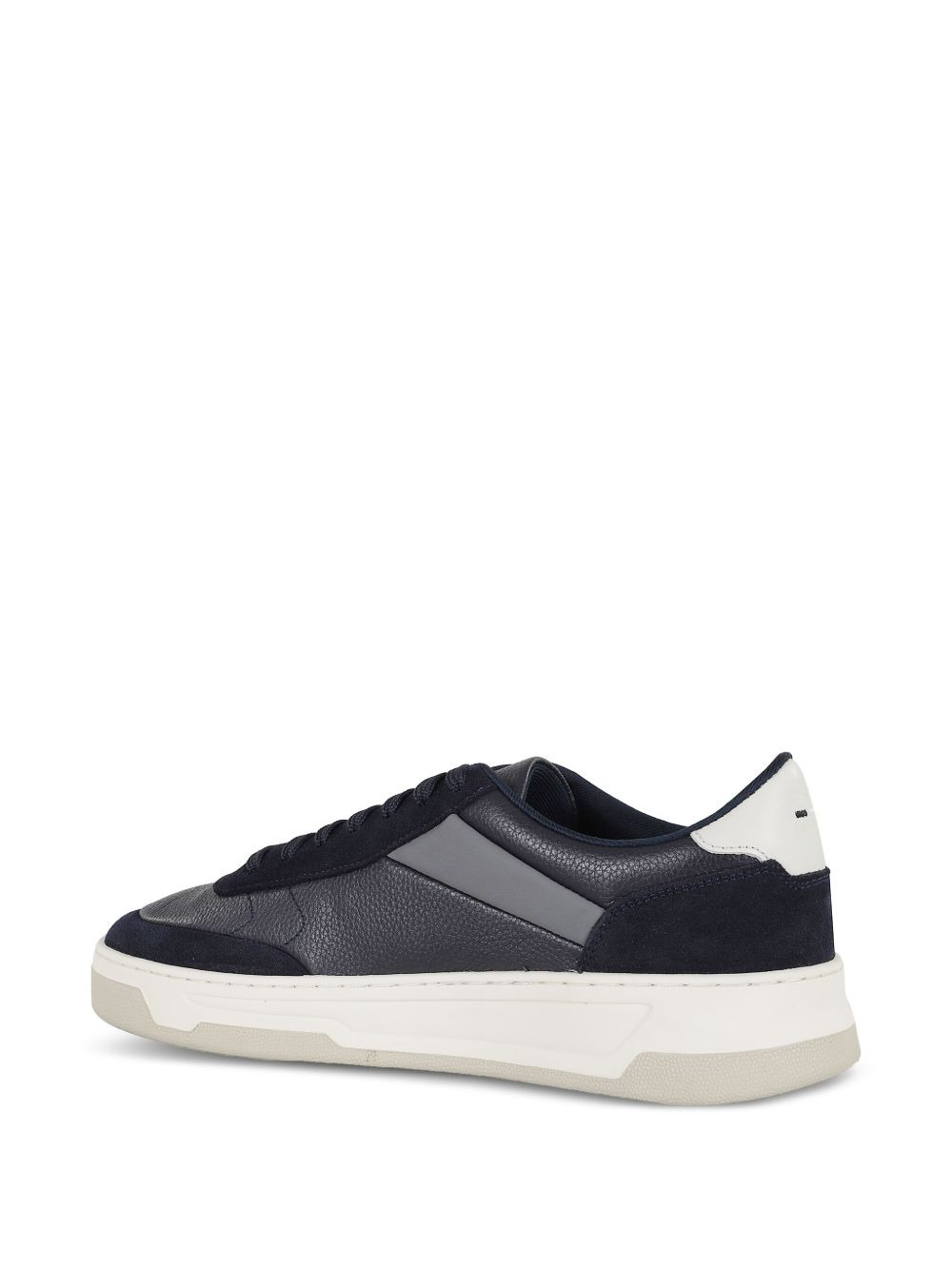 leather panel sneakers - 3
