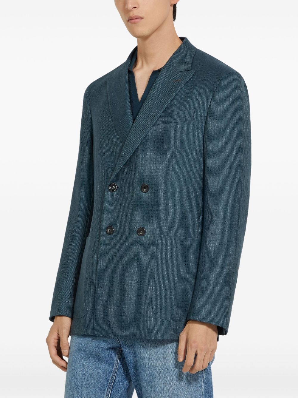 double-breasted blazer - 2