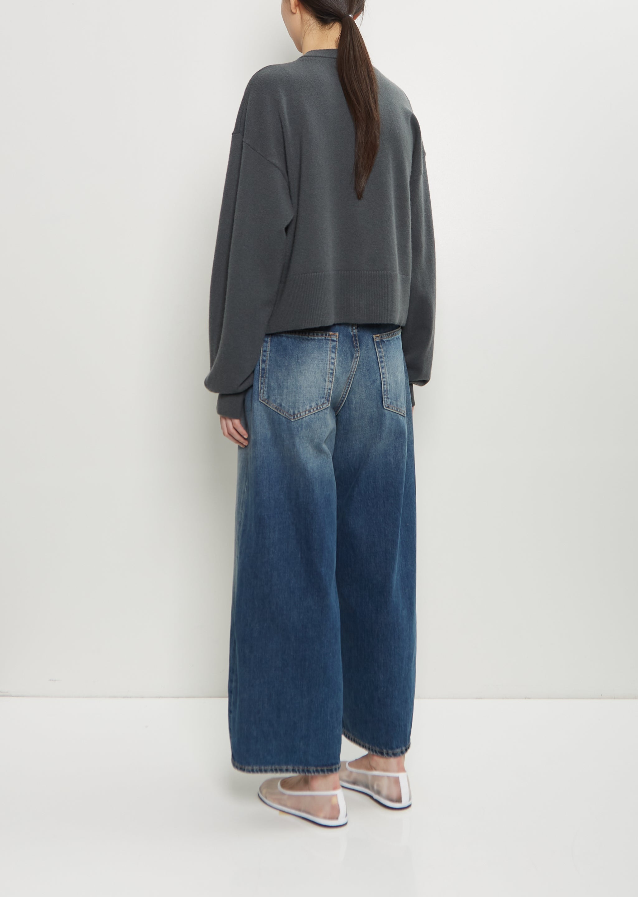 n°170 Chou Stretch Cashmere Cardigan — Lake - 3