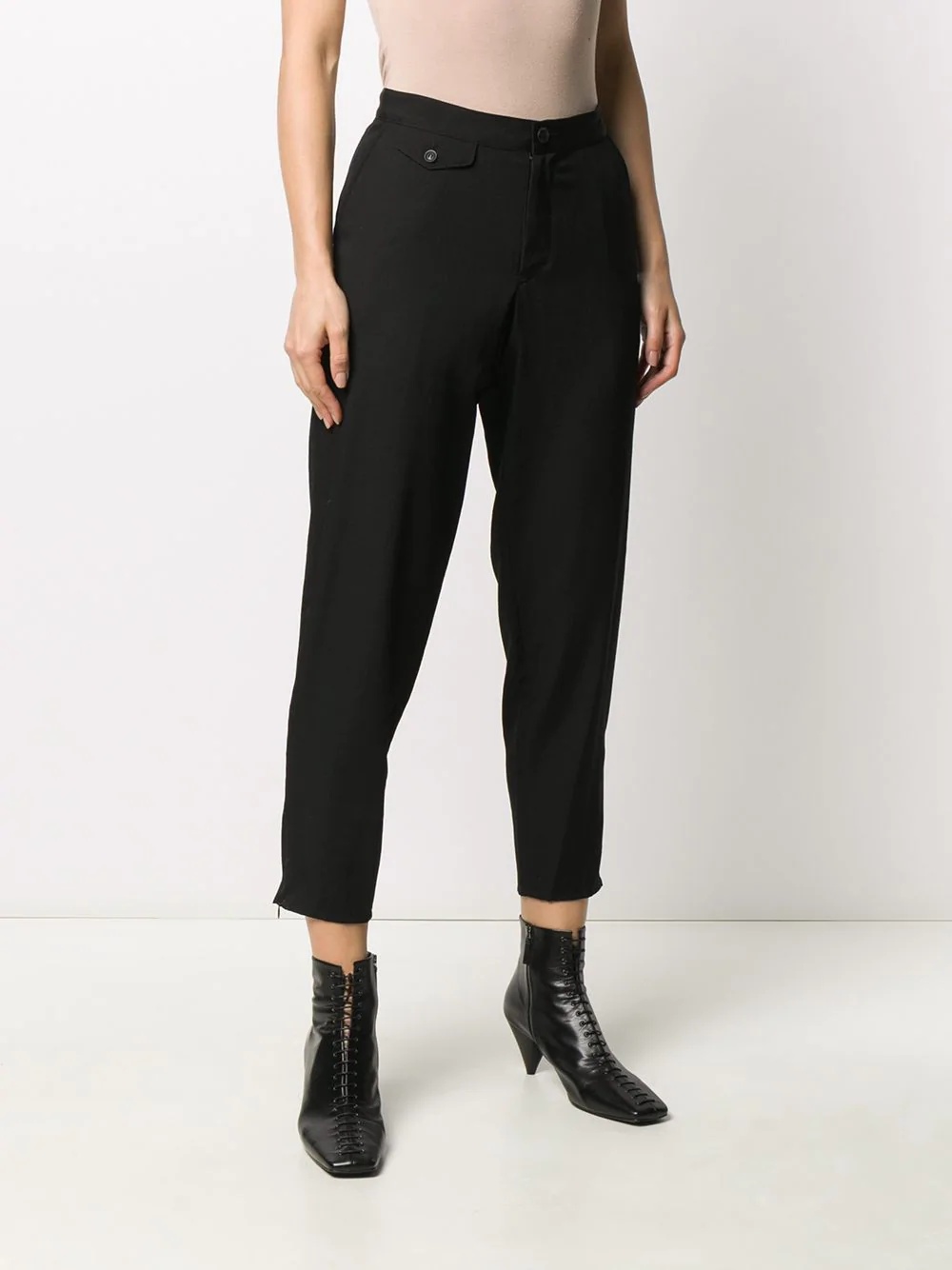 cropped tapered trousers - 3