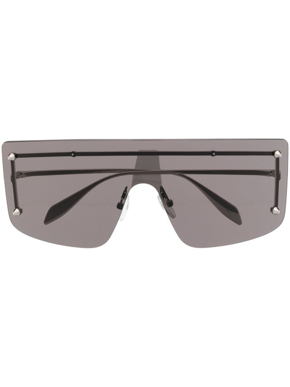 logo-engraved frameless sunglasses - 1