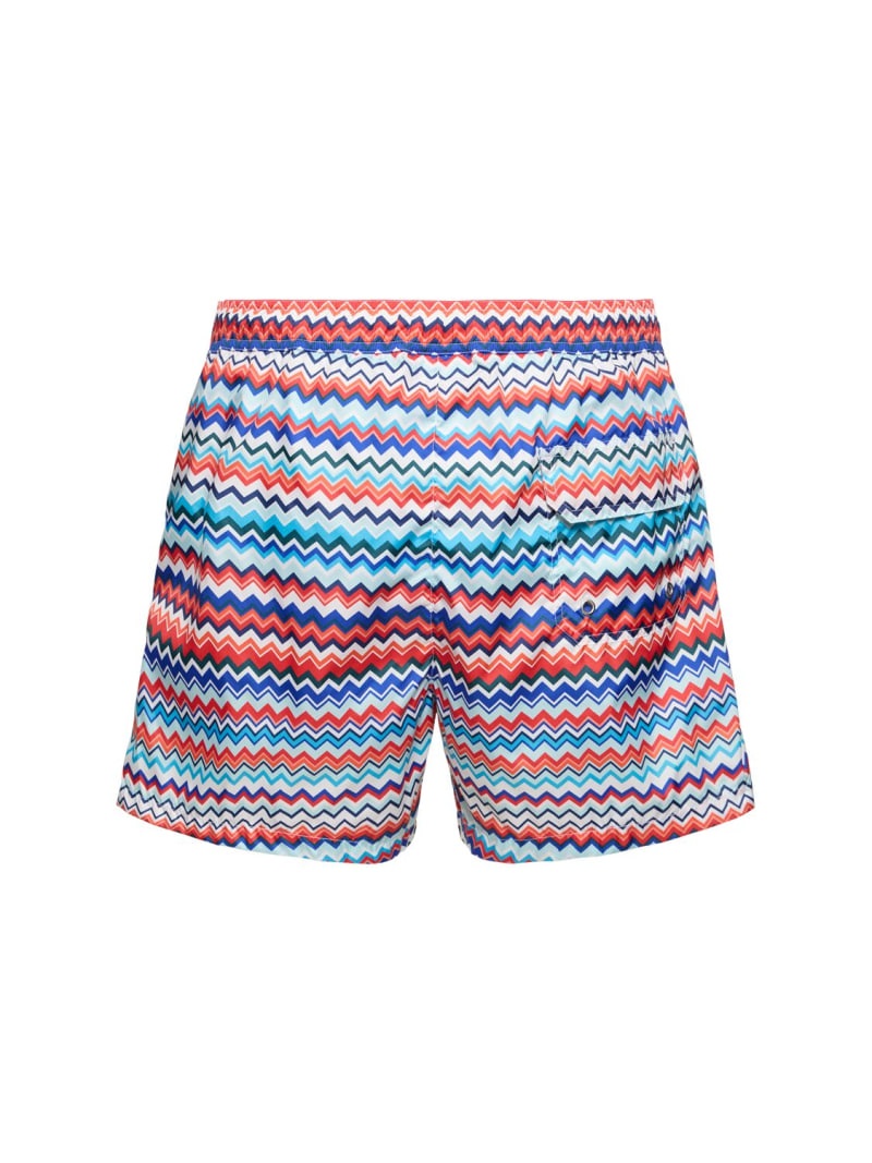 Striped nylon swim shorts - 3