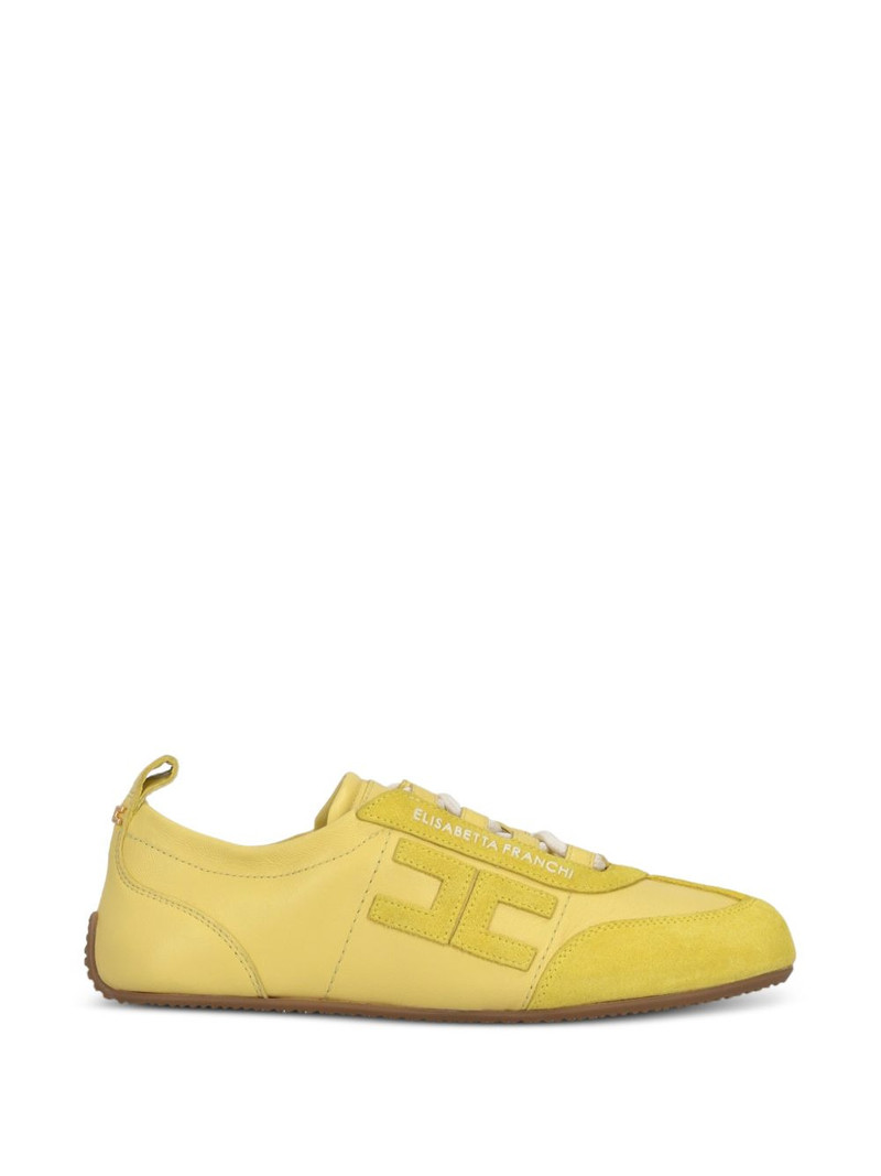 logo-patch panelled sneakers 1