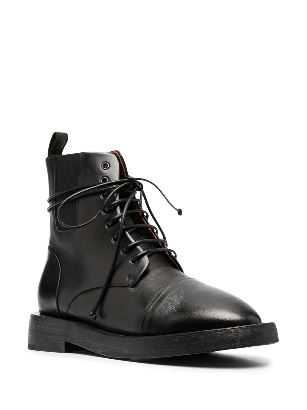 leather combat boots - 2