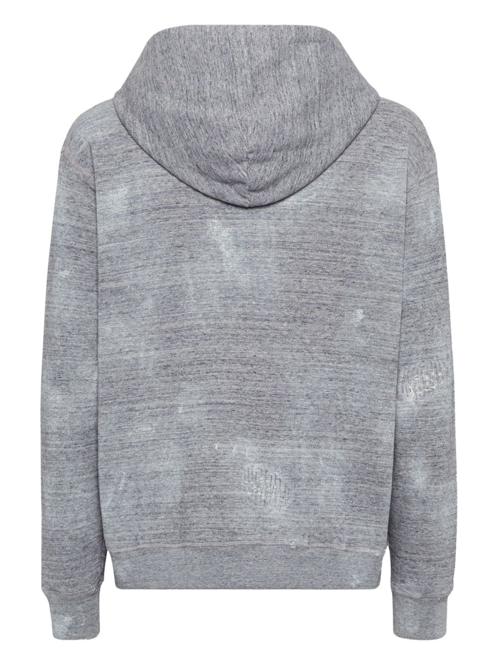 distressed zip-up hoodie - 2