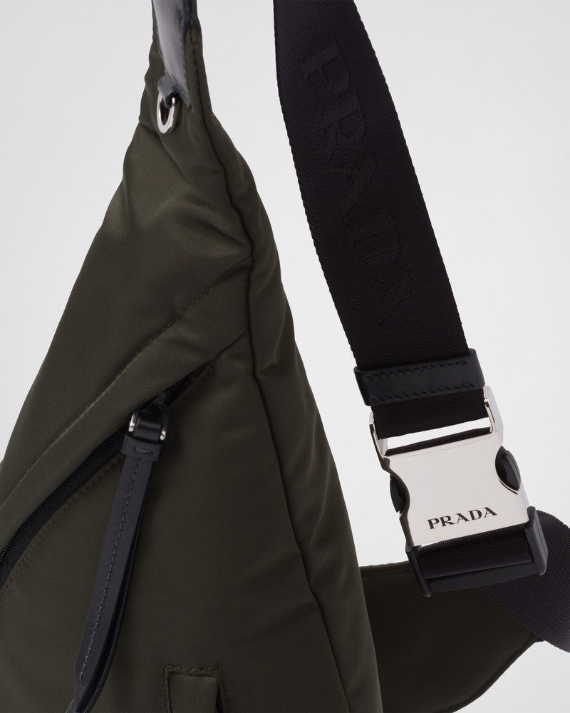 Re-Nylon and leather backpack 6