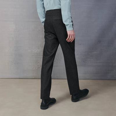 Hermès Saint Germain fitted pants with leather detail outlook