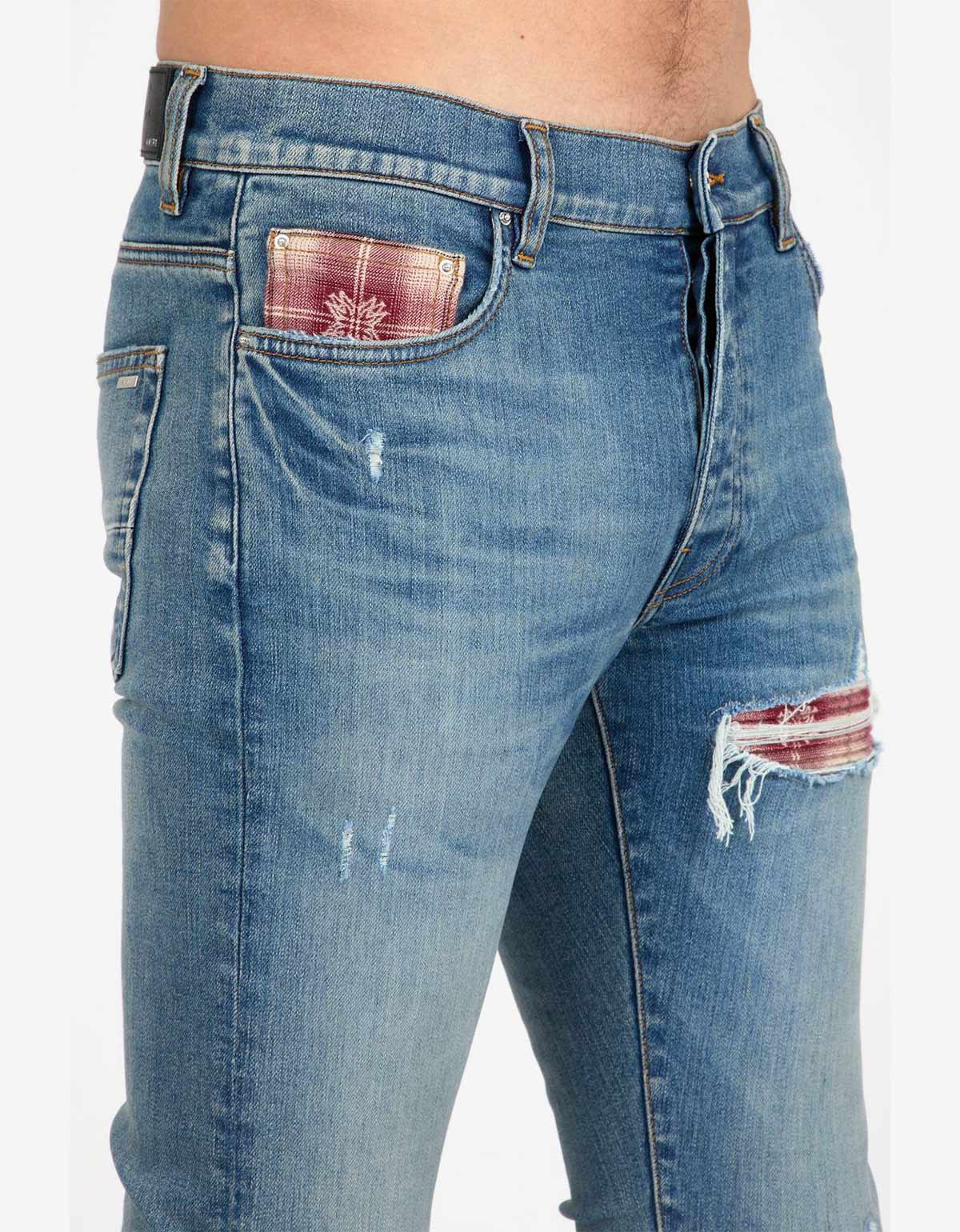 Amiri Blue MA Quad Plaid MX1 Jeans - 4
