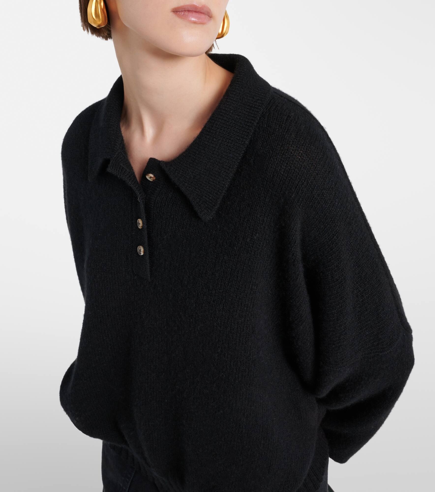 Rene cashmere polo sweater - 4