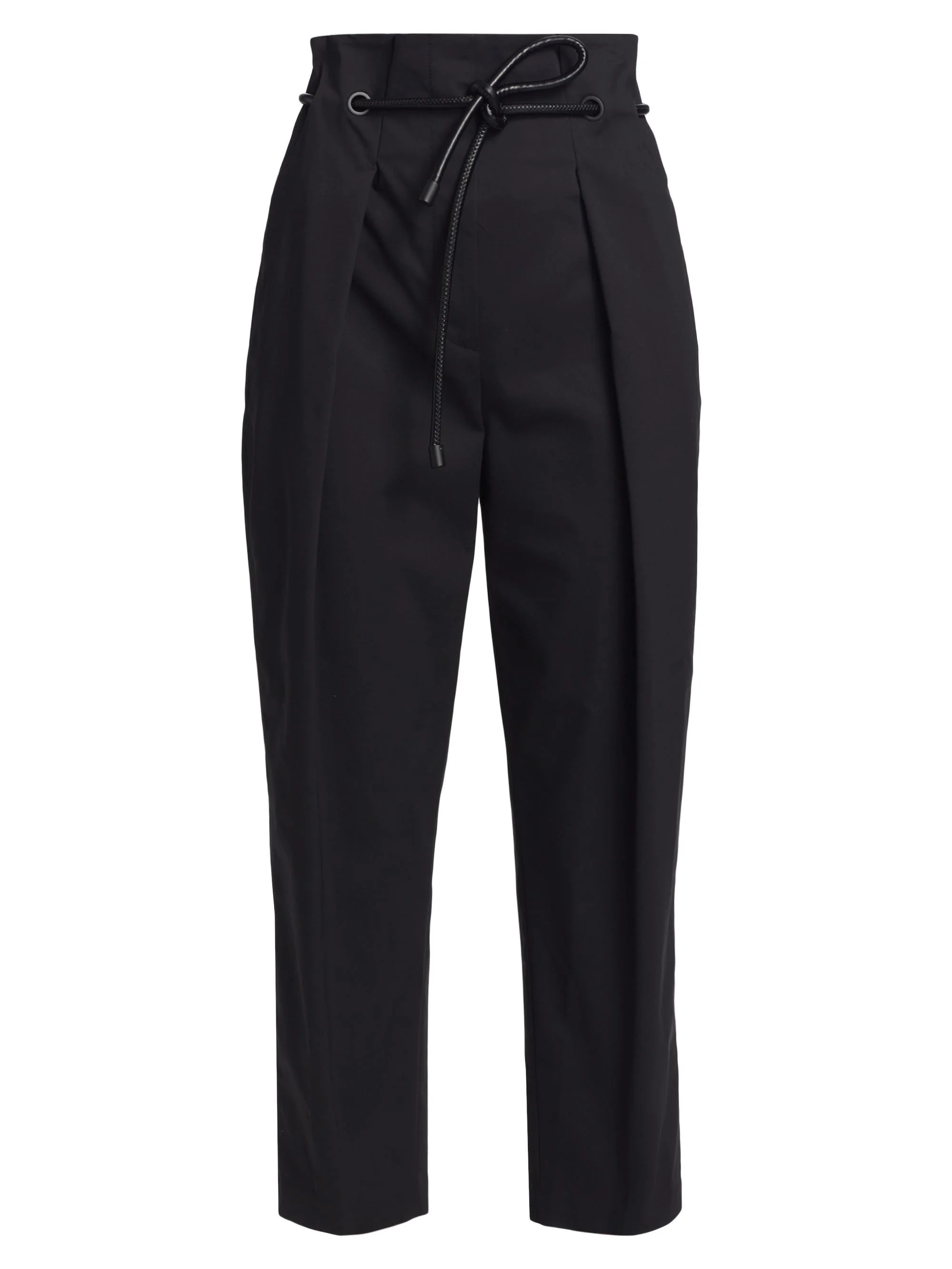 Women's Orgami Belted Straight-Leg Trousers - Black - 1