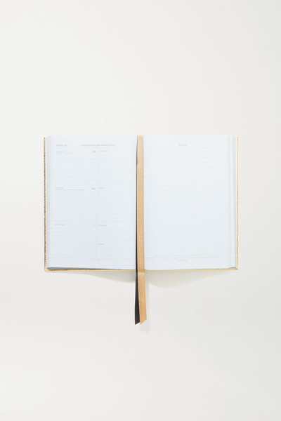 Smythson 2021 Soho Diary metallic textured-leather notebook outlook