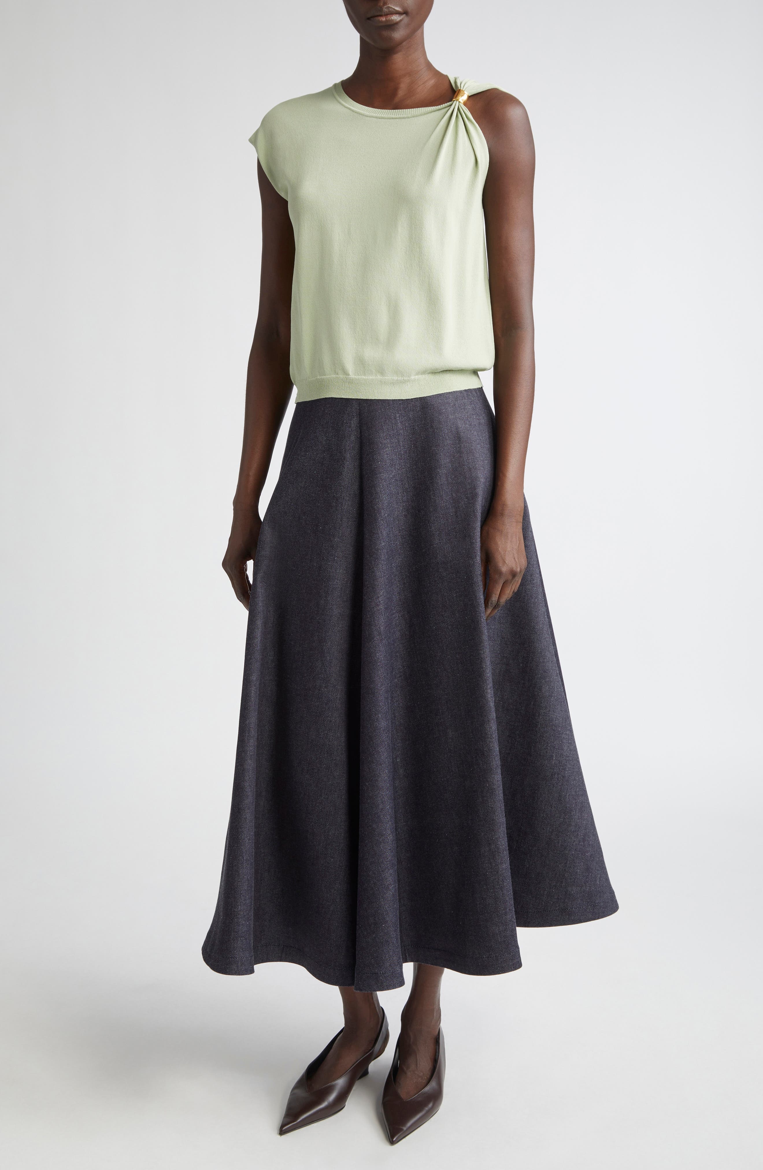 Altuzarra Rinaldi Asymmetric Cap Sleeve Sweater in Ophelia at Nordstrom - 2