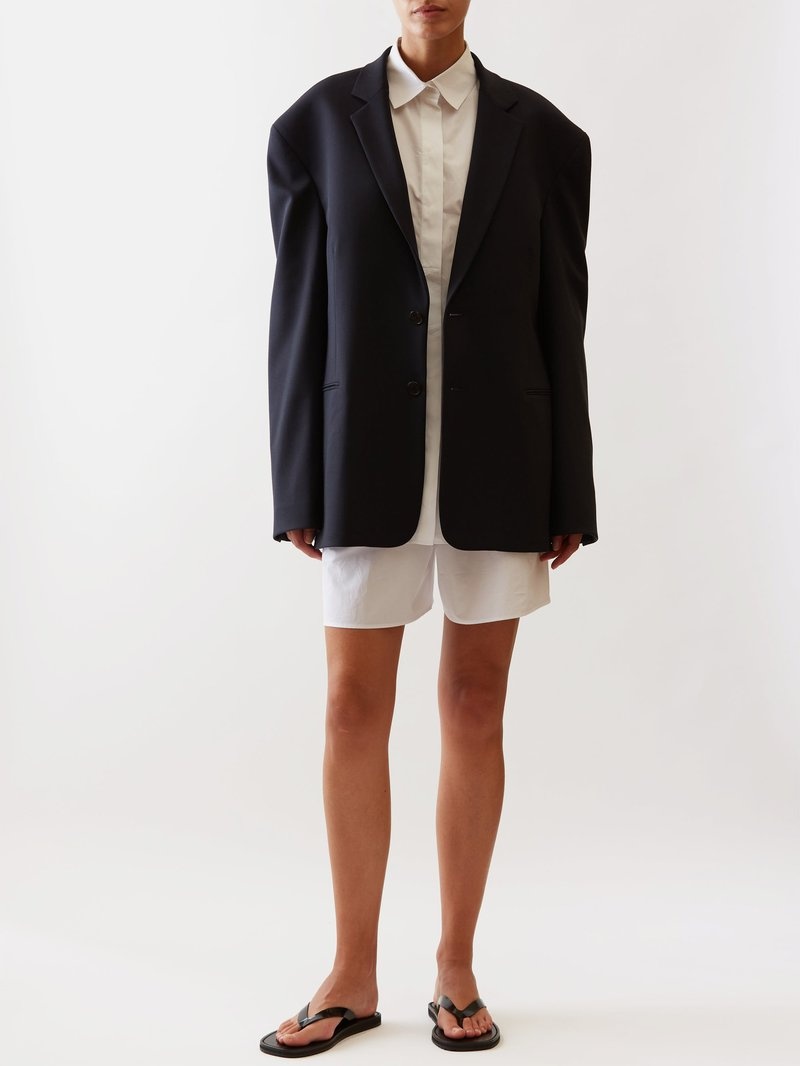The Row Cosima Jacket in Wool and Silk | REVERSIBLE
