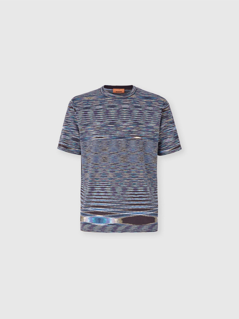 Slub cotton crew-neck T-shirt 1