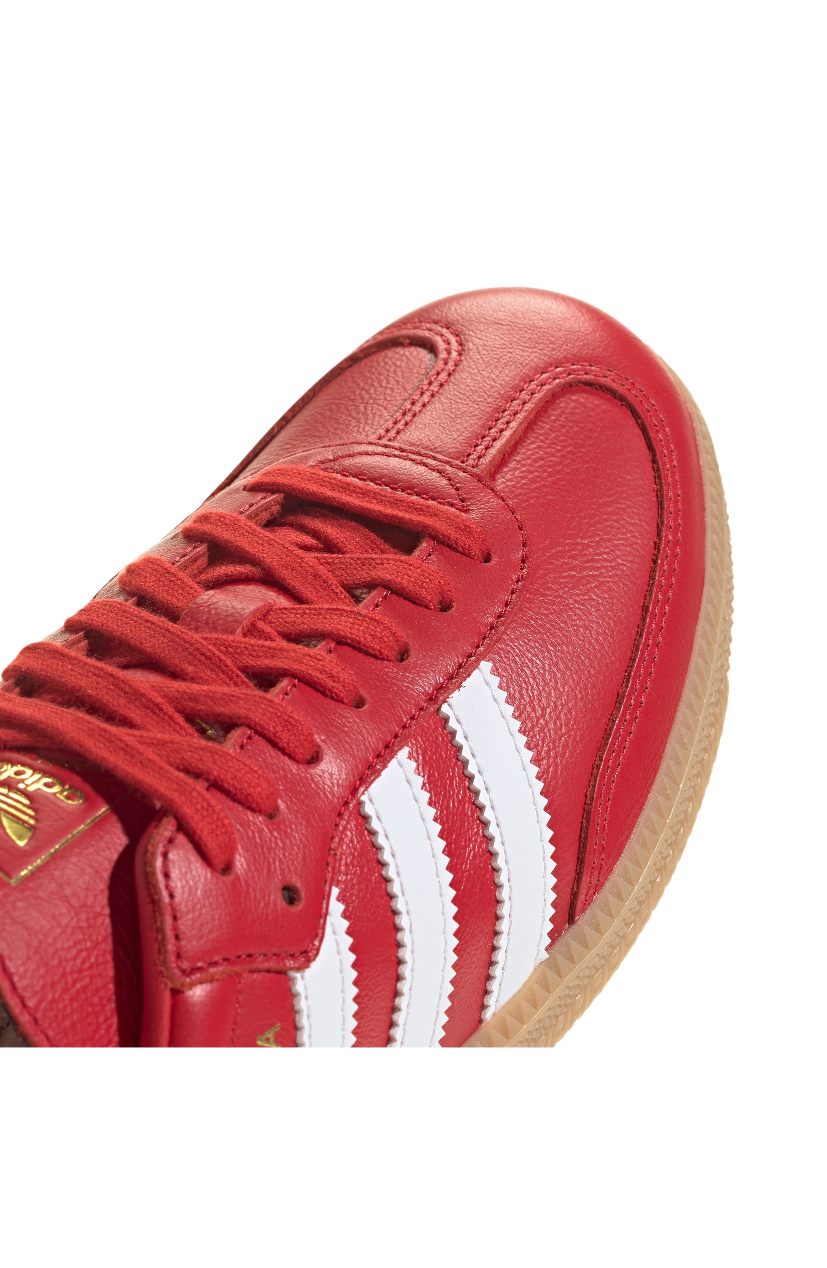 adidas Samba OG Sneaker in Better Scarlet/White/Gum at Nordstrom - 7