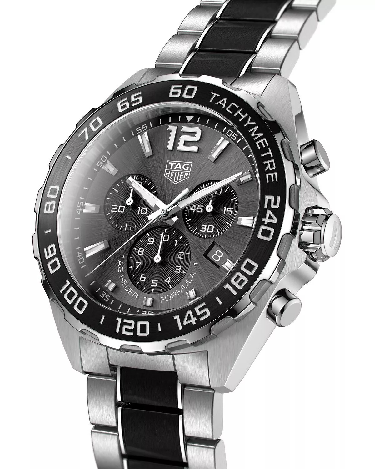 Formula 1 Quartz Men's Gray Steel & Black Ceramic Chronograph, 43mm - 2