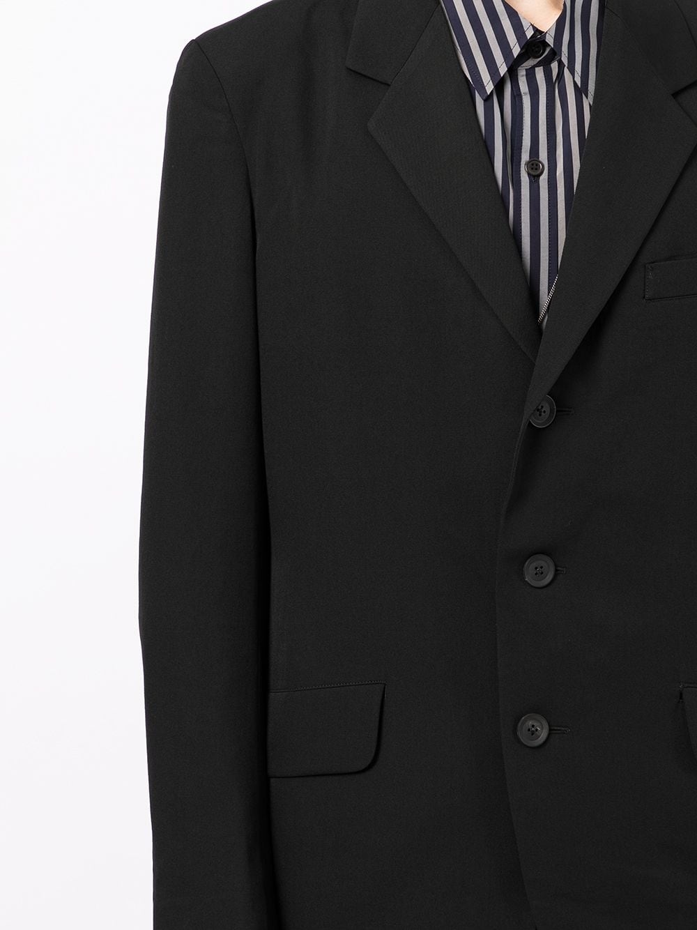 single-breasted wool blazer - 5