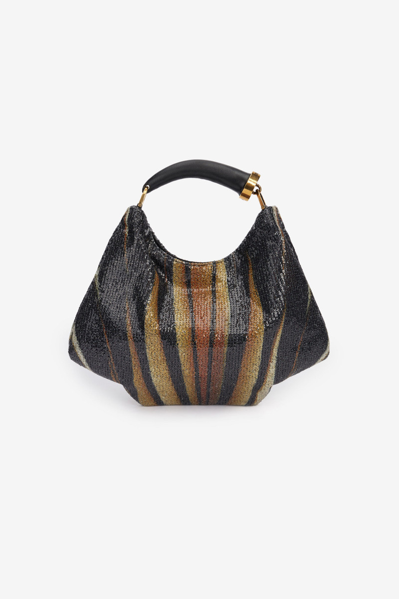 Fang Small Hobo Bag with Sequins 3