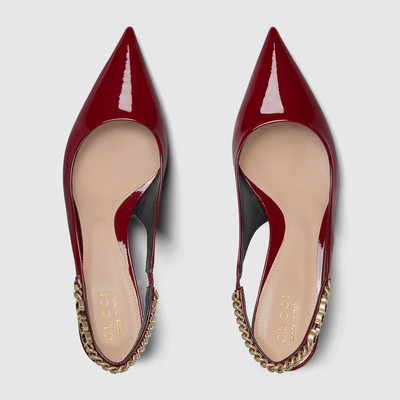 GUCCI Gucci Signoria slingback pump outlook