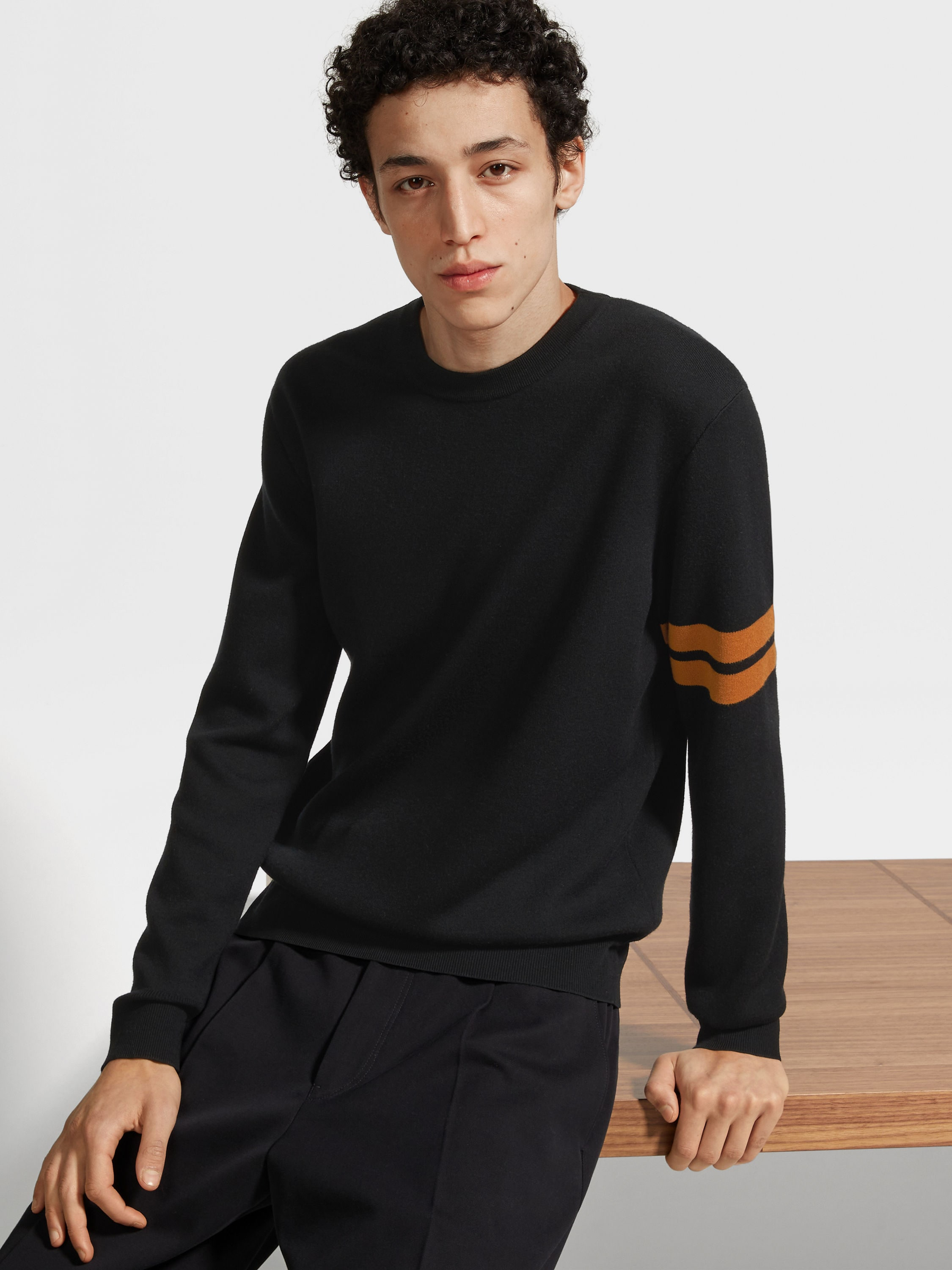 BLACK HIGH PERFORMANCE™ WOOL CREWNECK - 3